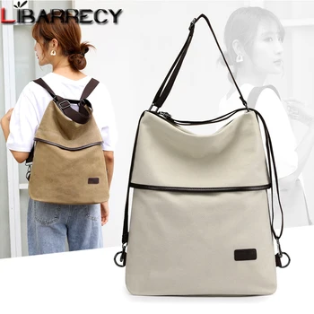 Модный женский рюкзак, высококачественный холщовый рюкзак для путешествий, школьные сумки для девочек-подростков, 10 цветов Mochilas