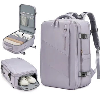 18-дюймовая Мужская и женская легкая школьная сумка, дорожный рюкзак, водонепроницаемые USB-зарядные устройства, сумки для ноутбука, Багажные сумки с карманом для обуви
