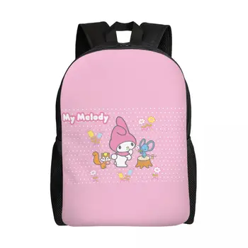 Рюкзак для ноутбука с аниме Melodys, женский, мужской, базовый Рюкзак для школы, сумка для студентов колледжа