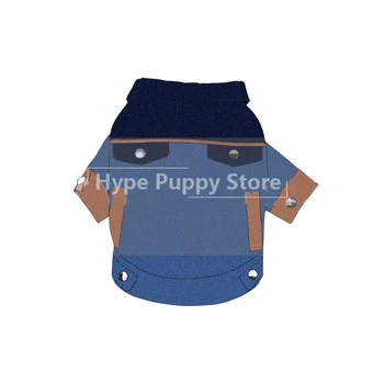 Дизайнерская Одежда для домашних собак для Маленьких Собак Джинсовая куртка для французского Бульдога Йорки Наряд Пальто Для домашних животных Одежда Костюм Мопса PC1834