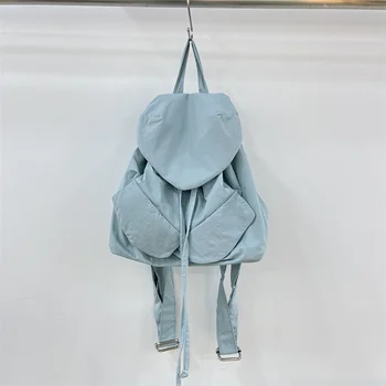 Женские рюкзаки Harajufeng из нейлона, женские школьные сумки, большой емкости, легкий рюкзак на шнурке, студенческий рюкзак, дневной рюкзак