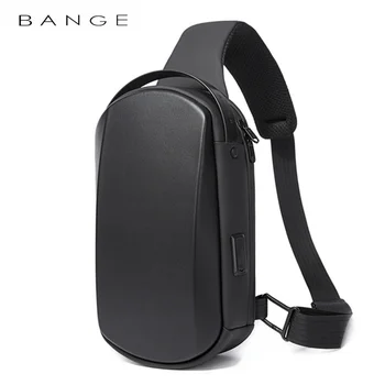 BANGE Новая многофункциональная мужская сумка через плечо через USB из ТПУ, водонепроницаемая дорожная сумка-мессенджер для мужчин
