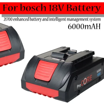 Сменный Аккумулятор Электроинструмента 18V 6000mAh Li-Ion Для Bosch GSR18-Li BAT609 BAT618 BAT609G BAT618G 17618 37618 DGSH181