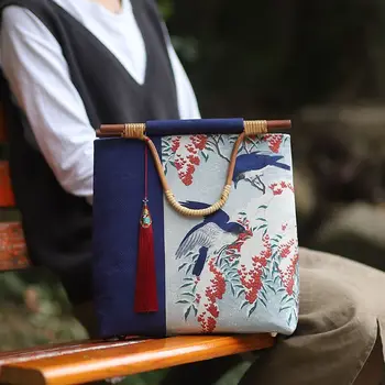 Классическая сумка для подарка матери, женские сумки, ручная сумка с верхней ручкой, сумка в деревянной раме
