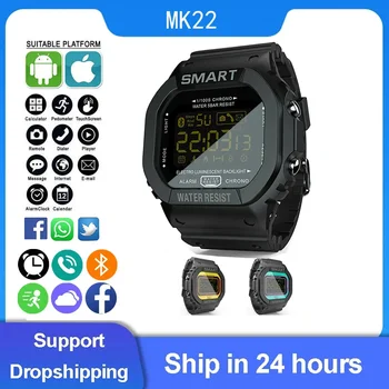 Смарт-часы Bluetooth Для мужчин и женщин Фитнес-трекер Шагомер Часы с напоминанием Цифровой браслет BT Sport Водонепроницаемые Умные часы