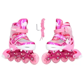 Детская обувь для роликовых коньков, детские роликовые коньки, идеальный подарок, радужные огни, материал премиум-класса для конькобежного клуба