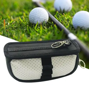 Прямая поставка!!Сумка-футляр для гольфа, практичная, хорошо продуманная поясная сумка для гольфа из искусственной кожи для занятий спортом
