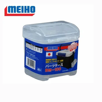 A-Japan Meiho BM100 прозрачная коробка для приманки, которую можно повесить на пояс, коробка для аксессуаров для рыболовных приманок