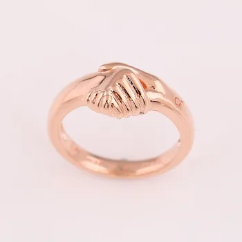 Розовое Женское кольцо для расширения прав и возможностей для женщин, аутентичные женские украшения из стерлингового серебра S925 пробы, подарок девушке на день рождения