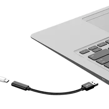 Адаптер USB To Type C Портативный Адаптер USB C Male To USB 3.0 Female Со Встроенным Чипом Для Ноутбуков Из Алюминиевого Сплава Конвертер Для Работы