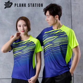 Цветная одежда для настольного тенниса в стиле пэчворк, Мужская и женская Летняя рубашка для бадминтона с принтом, Новый стиль, спортивная форма для пинг-понга, топы 2023 года