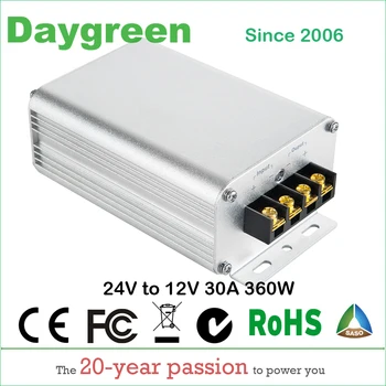 От 24 В До 12 В 30A Новейший горячий понижающий преобразователь постоянного тока B30-24-12 Daygreen Сертифицирован CE RoHS